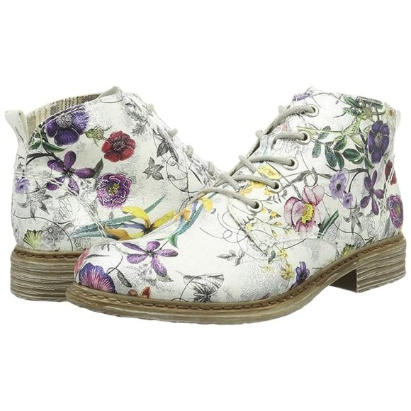 Floral Women's Ankle Boots - Picture 13 of 14